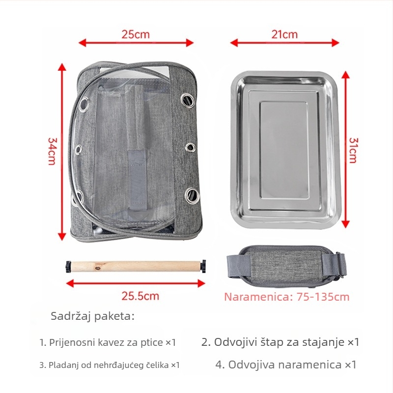 Prekogranična torba za ptice, prijenosni kavez za ptice, vodootporni kavez za hrčka, papigu, sklopivi golub, čvorak, kućni ljubimac, crni feniks, torba za izlet