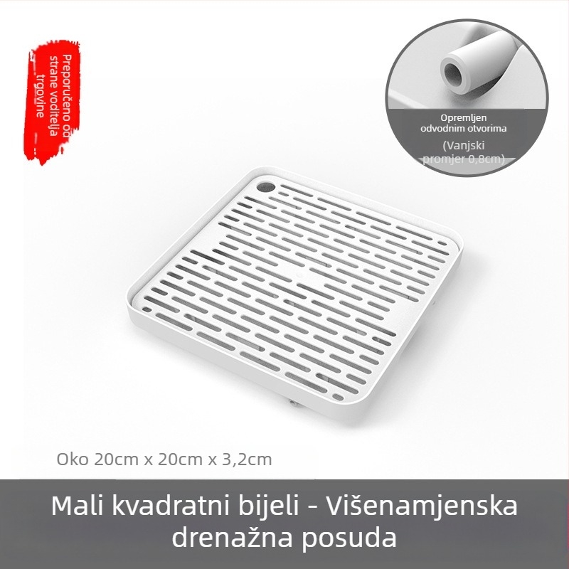 Putni poslužavnik za čaj, kutija za pohranu auto-poslužavnika za čaj, mala veličina, plastični poslužavnik za čaj, prijenosni poslužavnik za čaj, mali poslužavnik za čaj za jednu osobu