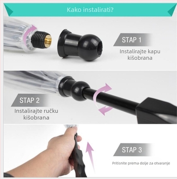 Vanjska trgovina novi prozirni kišobran za kućne ljubimce za pse odvojivi kreativni konop za vuču pasa kišni dan šetanje pasa proizvođači serije