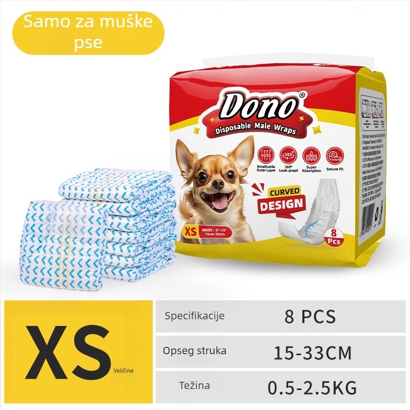 DONO'S DIARY pelene za pse, mužjaci, kuje, fiziološke hlače, pelene za kućne ljubimce u dnevniku rasta kućnih ljubimaca