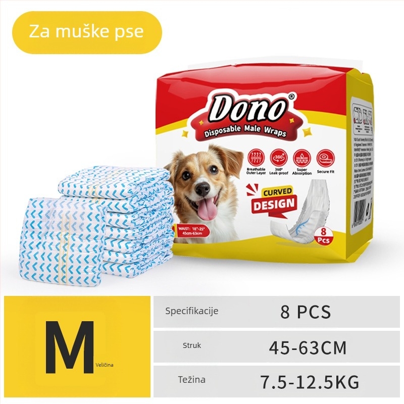 DONO'S DIARY pelene za pse, mužjaci, kuje, fiziološke hlače, pelene za kućne ljubimce u dnevniku rasta kućnih ljubimaca