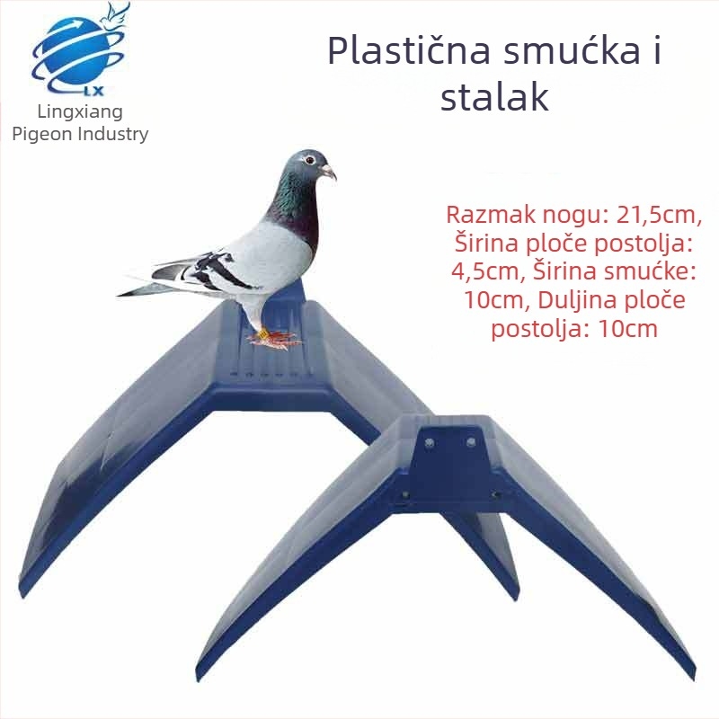 Stalak za golube/Saiwan pribor/Plastični stalak za prečke/Stojalo za golube/Stalak za odmor goluba i pribor za jelo