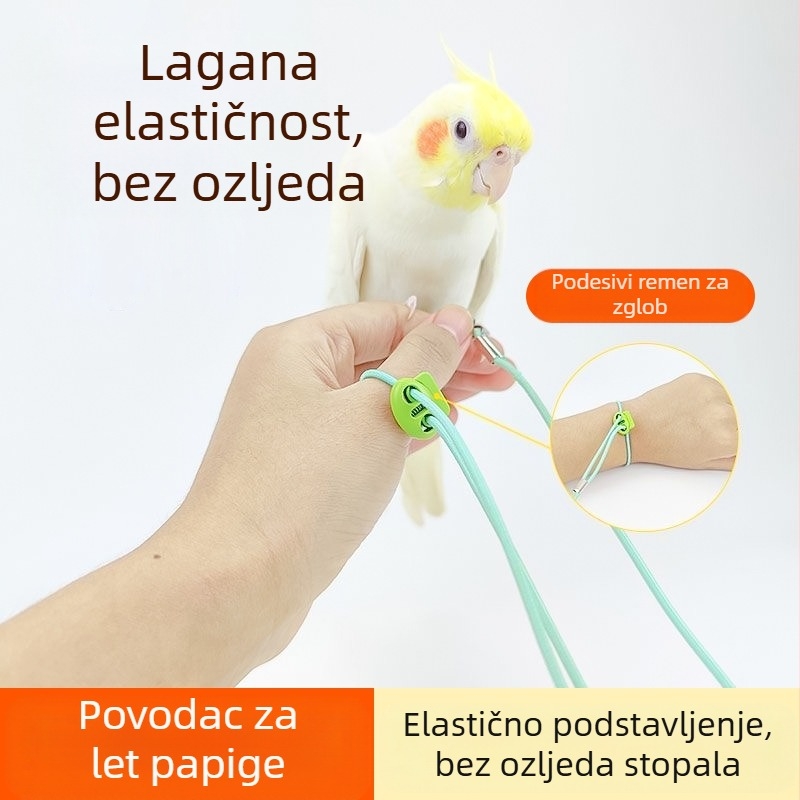 Uže za letenje papiga, elastično uže za stopala bez stopala, ultra lagani trening, Xuanfeng prsten za stopala od tigrove kože, božura, lanac za stopala, uže za hodanje ptica