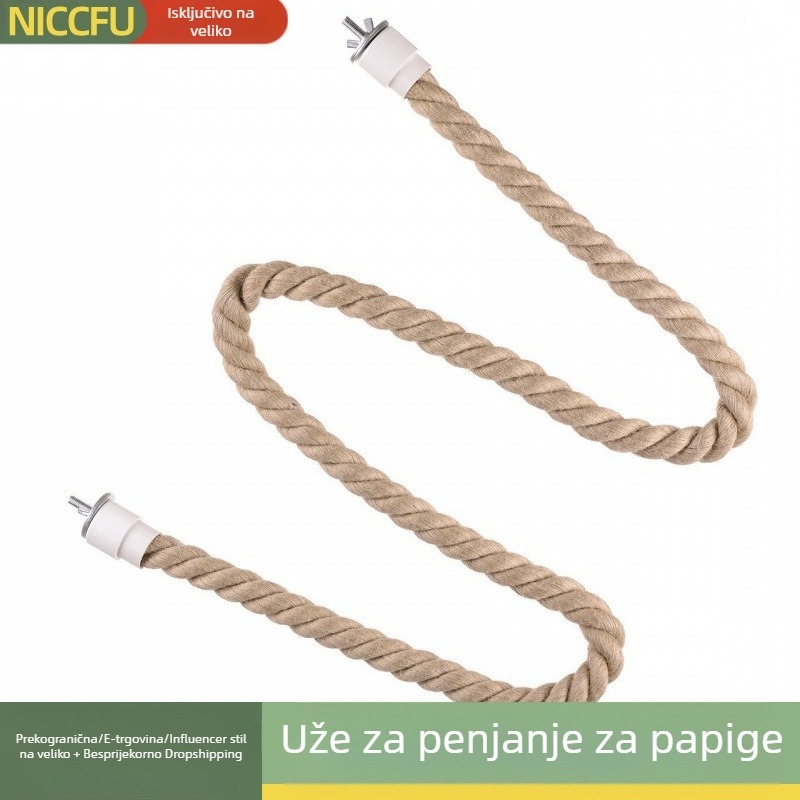 NC velika, srednja i mala papiga uže za penjanje po užetu za grickanje ljestve za papigu viseća igračka za uže za papigu penjanje po pticama pamučno uže za penjanje