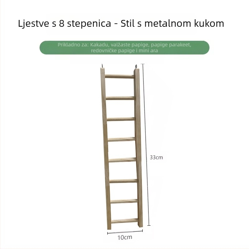 Crni feniks božur papiga krevet od punog drveta tigrova koža penjanje stepenice stjenica platforma platforma ptičji kavez ukras pribor za ptice