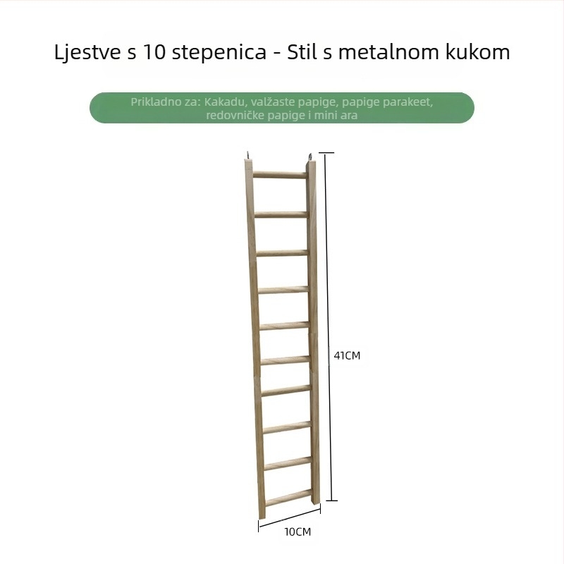 Crni feniks božur papiga krevet od punog drveta tigrova koža penjanje stepenice stjenica platforma platforma ptičji kavez ukras pribor za ptice