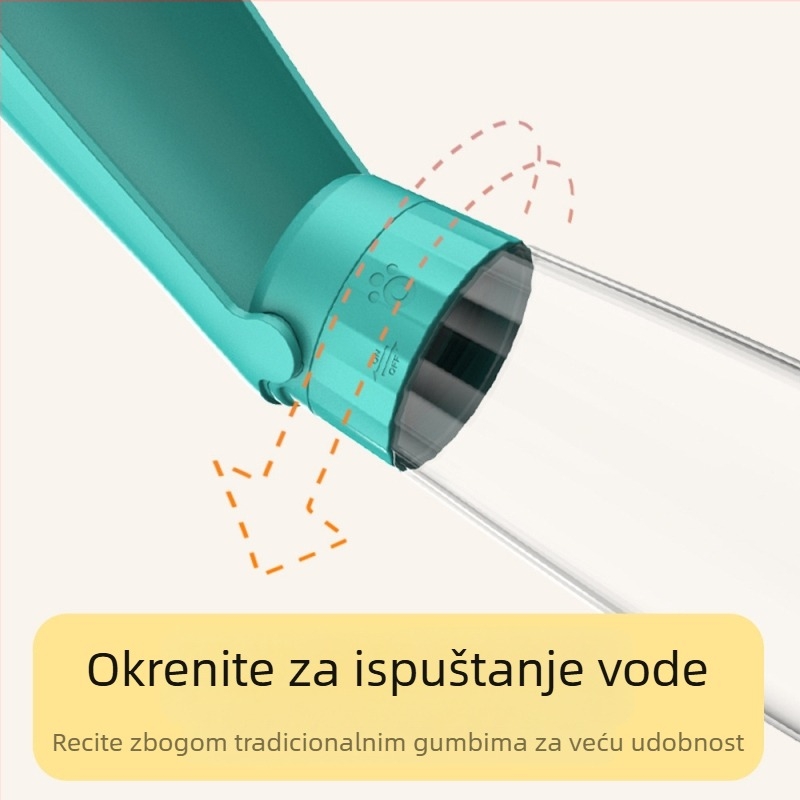 Čaša za vodu za pse, kuhalo za pse, prijenosna čaša za šetnju, boca za vodu za šetnju pasa, voda za piće za kućne ljubimce, dozator vode za hranjenje i njegu kućnih ljubimaca