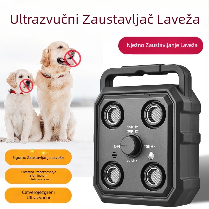 Novi prekogranični ultrazvučni trener pasa za zaustavljanje lajanja, automatsko glasovno upravljanje, pribor za obuku kućnih ljubimaca protiv lajanja pasa Amazon
