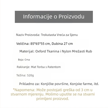 Amazon vreća za sijeno za konje, vreća za hranjenje, vreća za trokutastu hranilicu za konje, vreća za travu, vreća za sijeno za konje, velika vreća za sobu za konje
