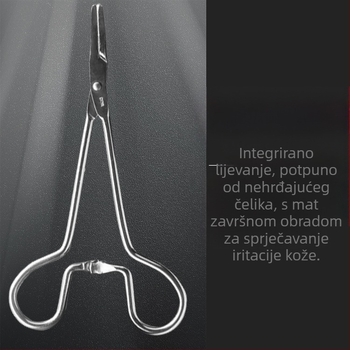 Kliješta za čupanje dlačica od nehrđajućeg čelika za pse, kliješta za čupanje dlačica za uši plišanih mačaka, pribor za čišćenje ušiju pasa