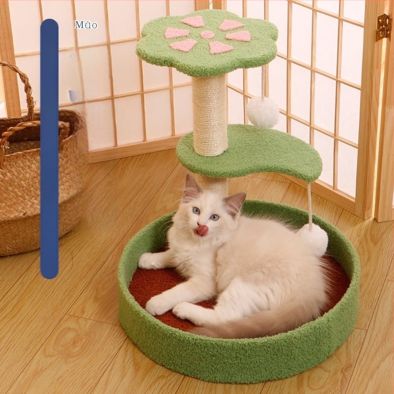 Sisalova ploča za grebanje za mačke, mačje gnijezdo, integrirani vertikalni stup za mačke, konopljino uže, igračka otporna na habanje, ne prhuta, ne prekriva, pribor za kućne ljubimce