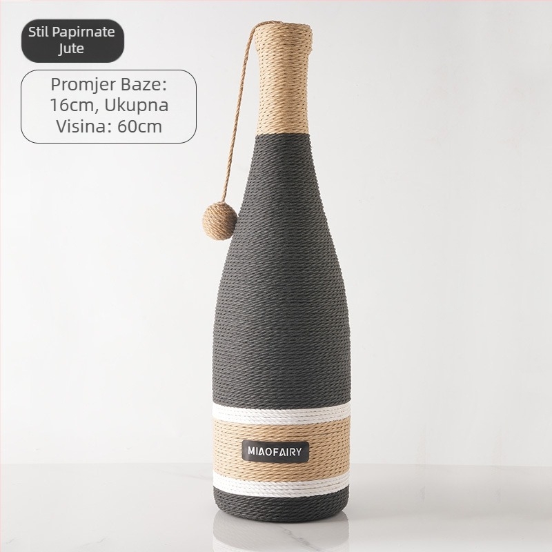 Sisalova ploča za grebanje mačaka, gnijezdo za mrvice, otporno na habanje, integrirano gnijezdo za mačke, ekstra velika, otporna na ogrebotine, netrula ploča za grebanje mačaka