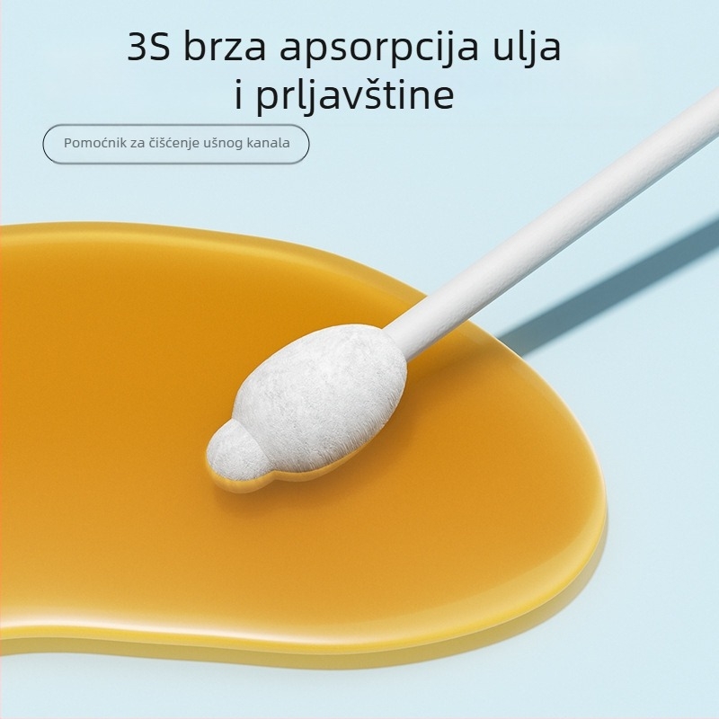 Štapići za čišćenje ušiju kućnih ljubimaca 110 komada, pseći ušni vosak, miris uha, eterično ulje, štapići za čišćenje ušiju za mačke, tekućina za čišćenje ušiju, tekućina za pranje ušiju