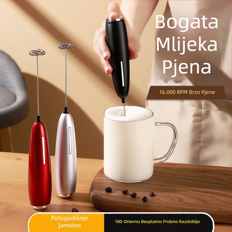 Novi pjenilica za mlijeko, pjenilica za kavu, kućanski električni pjenilica za mlijeko, blender za mlijeko, ručni pjenilica za jaja, pjenilica za mlijeko
