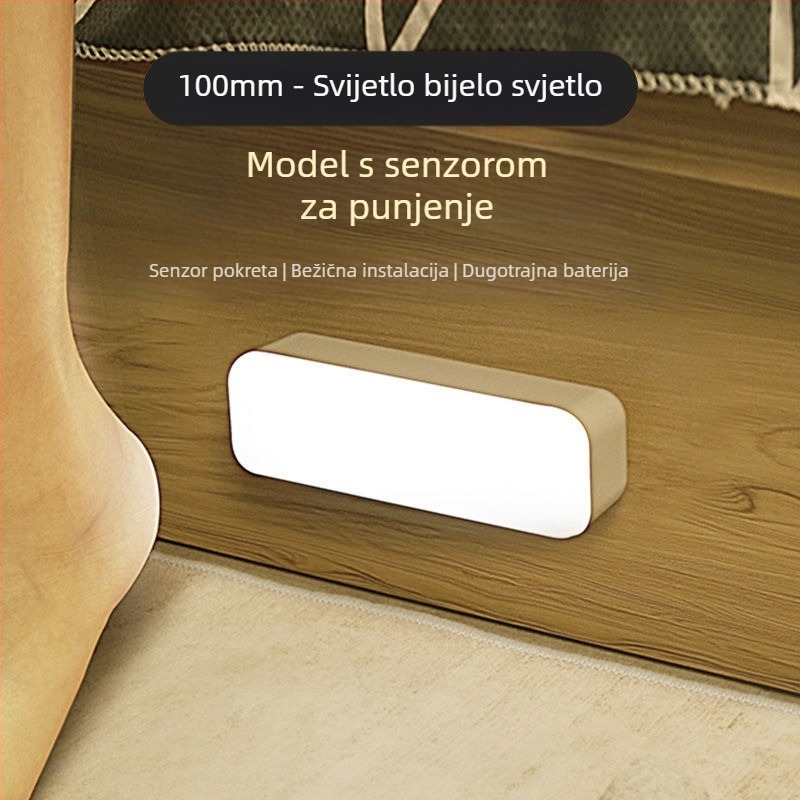 Inteligentna senzorska svjetiljka za ljudsko tijelo Ormarić Ormar Noćni ormarić Magnetska ugrađena USB punjač Infracrveno noćno svjetlo Veleprodaja