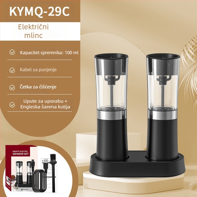 Proizvođači Yuolea mogu dodati LOGO kuhinjski artefakt prekogranični lonac za kuhanje od nehrđajućeg čelika s crnim paprom, električni mlinac za papar