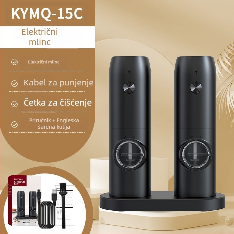 Proizvođači Yuolea mogu dodati LOGO kuhinjski artefakt prekogranični lonac za kuhanje od nehrđajućeg čelika s crnim paprom, električni mlinac za papar