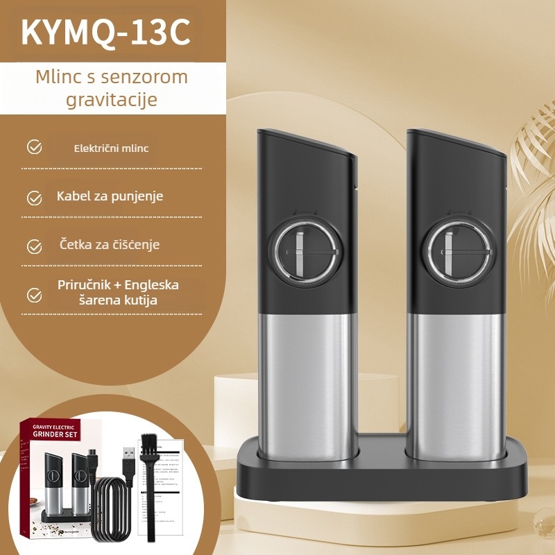 Proizvođači Yuolea mogu dodati LOGO kuhinjski artefakt prekogranični lonac za kuhanje od nehrđajućeg čelika s crnim paprom, električni mlinac za papar