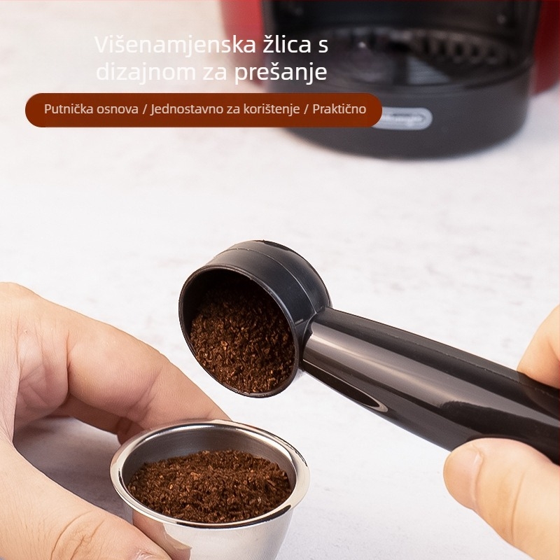 Pogodno za Nestle aparat za kavu u kapsulama, može se reciklirati, kava od 20 ml, dvostrana žličica s dugom ručkom, žličica za kavu u prahu