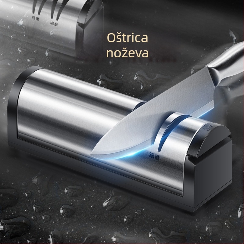 Veleprodaja punjača od nehrđajućeg čelika, oštrača za noževe od čelika, škare, kuhinjski alati, automatski USB brusilica za noževe