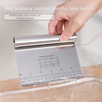 Rezač rezanaca od nehrđajućeg čelika s vagom, strugačem za kobasice u prahu, rezač brašna, kuhinjski alat za artefakte, Amazon, vruća rasprodaja