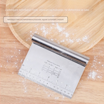 Rezač rezanaca od nehrđajućeg čelika s vagom, strugačem za kobasice u prahu, rezač brašna, kuhinjski alat za artefakte, Amazon, vruća rasprodaja