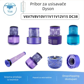 Pogodno za Dyson dodatke za usisavače V6V7V8V10V11V11V12V15 DC38 prednji i stražnji filterski element filtera