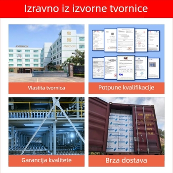 Veleprodajne Ambochen jednokratne rukavice za prehrambenu industriju, izdržljive plave nitrilne rukavice, engleske vodootporne kuhinjske rukavice za ulje Ding Qing