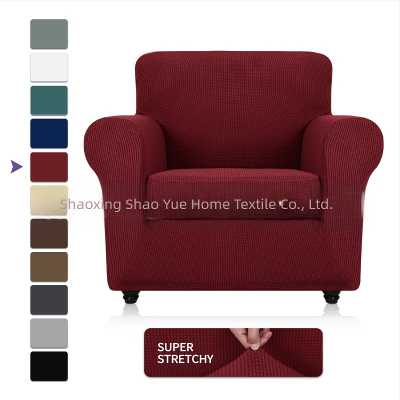 Veleprodaja Amazon Fleece navlaka za sofu, sveobuhvatna elastična zadebljana jednobojna jastučnica za sofu, tkanina za četiri godišnja doba
