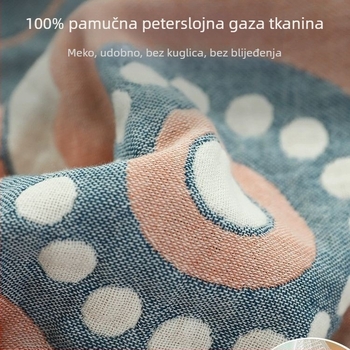 Prekogranični čisti pamučni oprani petoslojni zadebljani prekrivač od ručnika, potpuno pamučni, prekrivač od ručnika za četiri godišnja doba, pokrivač za spavanje, pokrivač za klima-uređaj, ljetni hladni prekrivač