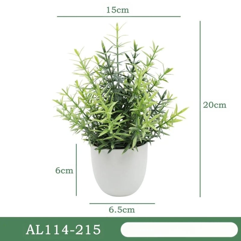 Lan Xinfang Umjetne zelene biljke u teglama Ukrasi za dom Bonsai ukrasi Plastično umjetno cvijeće