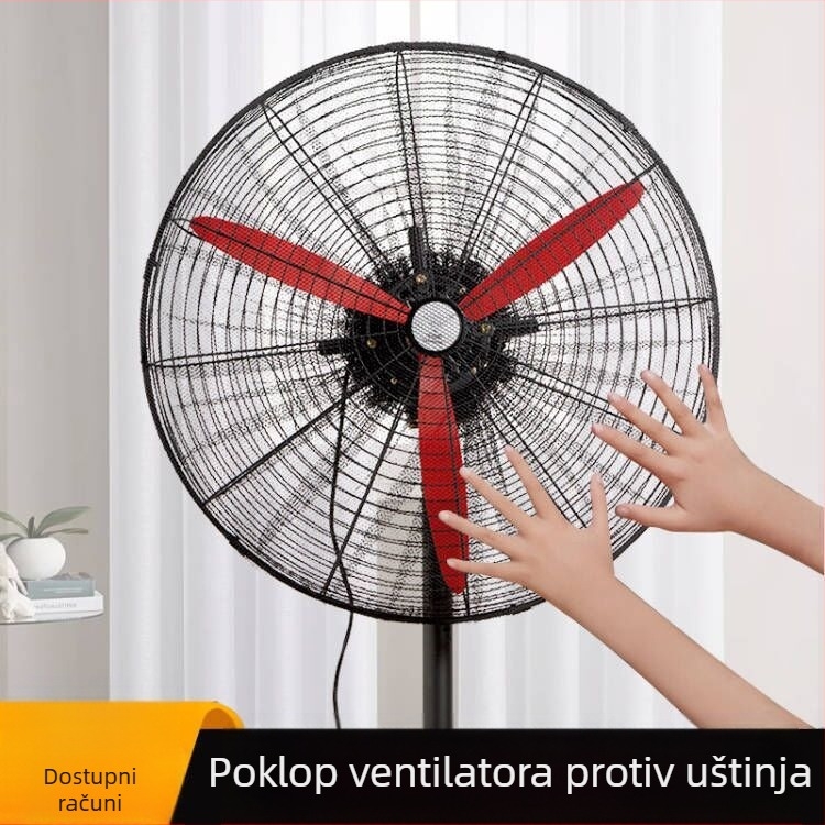 Industrijski poklopac za ventilator, zaštitni poklopac za ručni podni ventilator s zaštitom od priklještenja, dječji i dječji zaštitna mreža, sveobuhvatni poklopac za veliki ventilator s rogom