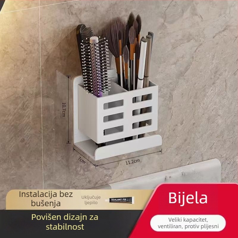Stalak za češljeve za kupaonicu, WC školjka bez rupa, zidni WC, kozmetički brijač, četkica za zube, cilindar za pohranu paste za zube