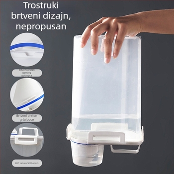 Kanta za pohranu praška za pranje rublja za kućanstvo, velika, mala, plastična, s poklopcem, zatvorena, vodootporna, spremnik za tekućinu za mokro rublje s prijenosnim prstenom