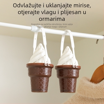 Kutija za odvlaživanje zraka za ormar za sladoled, viseća kutija za odvlaživanje zraka s kišobranom i tabletom za aromaterapiju, otporna na vlagu, otporna na plijesan, mala sušilica