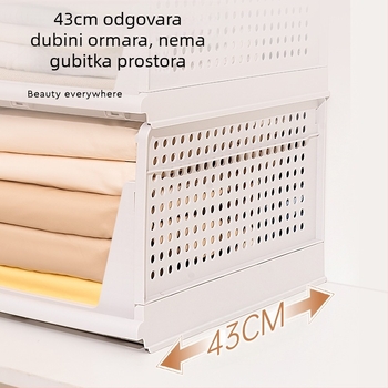Ormar za odlaganje odjeće, višeslojni pregradni ormar, ladica, stalak za odjeću, kutija za odlaganje odjeće u spavaćoj sobi, košara za garderobu