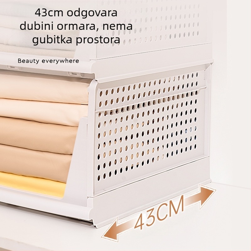 Ormar za odlaganje odjeće, višeslojni pregradni ormar, ladica, stalak za odjeću, kutija za odlaganje odjeće u spavaćoj sobi, košara za garderobu