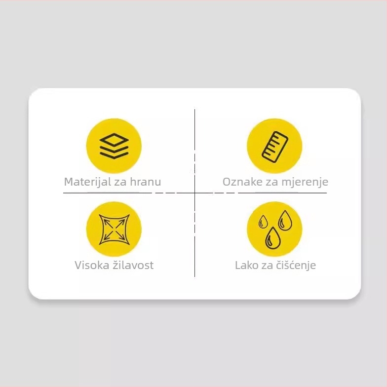 Silikonska podloga za mijesenje prehrambene kvalitete, podloga za pečenje, zadebljana, neljepljiva mekana silikonska podloga za kućanstvo s vagom