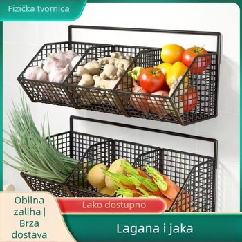 Košara za pohranu đumbira i češnjaka Viseća košara Kuhinjska košara s đumbirom i češnjakom Zidna košara za pohranu Kuhinjska košara za pohranu