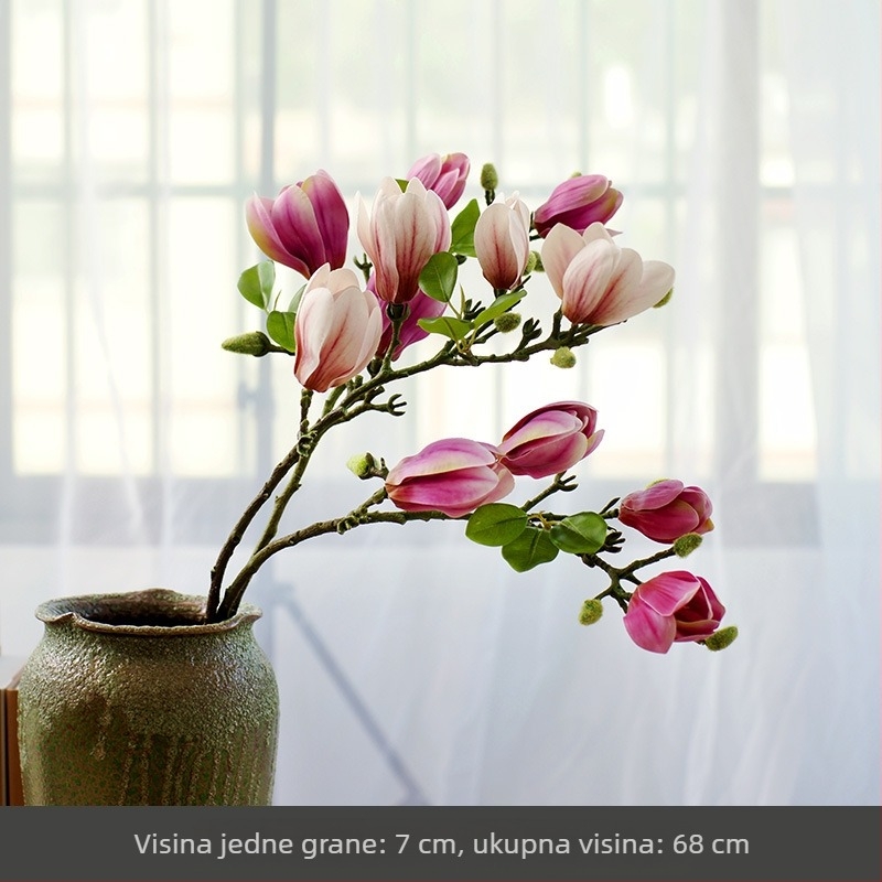 Kineski cvjetni ukrasi za dnevni boravak Cvjećarstvo Lažni cvijet Umjetni cvijet Osjet Dekoracija stola Kućna rasvjeta Luksuzna magnolija