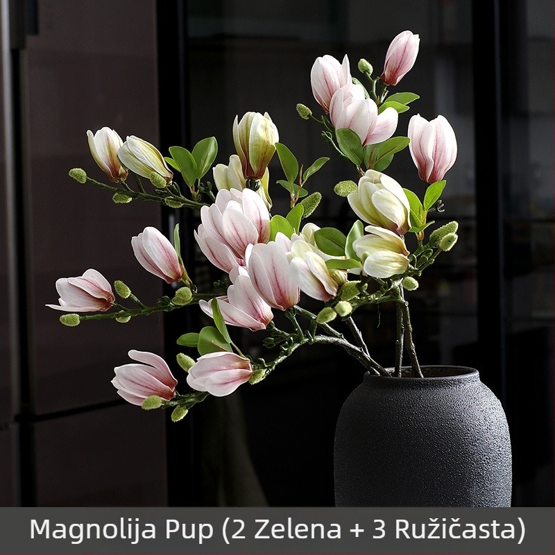 Kineski cvjetni ukrasi za dnevni boravak Cvjećarstvo Lažni cvijet Umjetni cvijet Osjet Dekoracija stola Kućna rasvjeta Luksuzna magnolija
