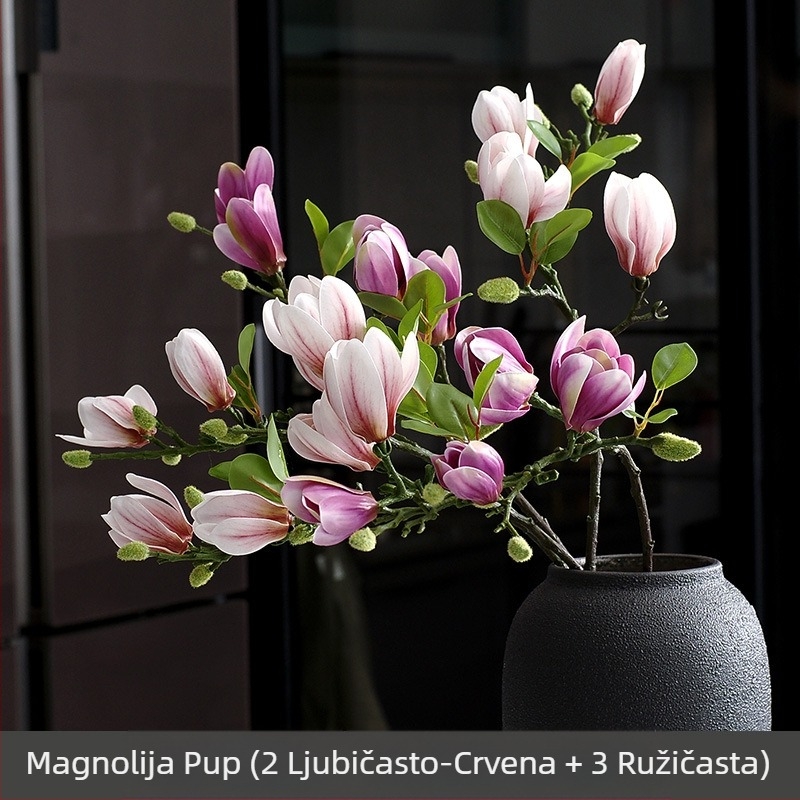 Kineski cvjetni ukrasi za dnevni boravak Cvjećarstvo Lažni cvijet Umjetni cvijet Osjet Dekoracija stola Kućna rasvjeta Luksuzna magnolija