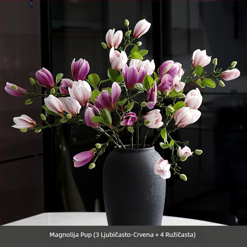 Kineski cvjetni ukrasi za dnevni boravak Cvjećarstvo Lažni cvijet Umjetni cvijet Osjet Dekoracija stola Kućna rasvjeta Luksuzna magnolija