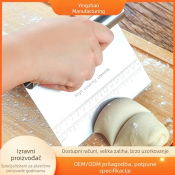 Prekogranični specijalni rezač rezanaca, strugač za fritezu, pizza, kuhani kruh, alat za rezanje kruha, strugač od nehrđajućeg čelika