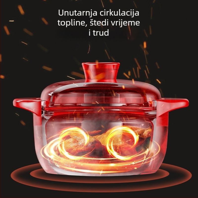 Lonac za varivo, kućanski plinski, otporan na visoke temperature, keramički lonac za juhu, suho gorenje, nepucajući plinski štednjak, poseban lonac za juhu