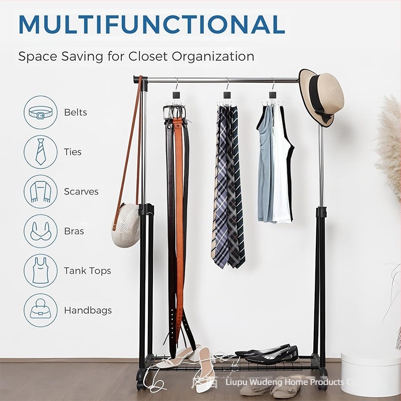 Kreativna rotirajuća višenamjenska kuka sa šest kandži, vješalica za kapuljaču, vrećica za šal, ormar za pohranu, vješalica za vrata