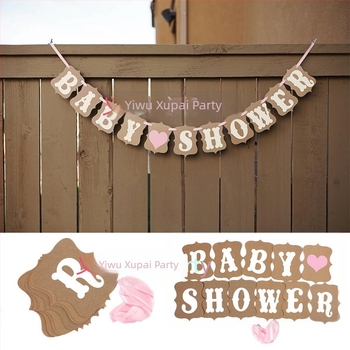 Prilagođena oznaka sa slovima za povlačenje, zastava, vintage kraft papir, dječja rođendanska zabava, povlačenje, zastava, povlačenje, cvjetni ukras