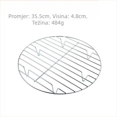 Posebna rešetka za pirjano meso, vodootporna rešetka, kuhalo za rezance, rešetka za kuhanje na pari, odjeljak za paru od nehrđajućeg čelika, lonac protiv lijepljenja, mrežica za kant za juhu