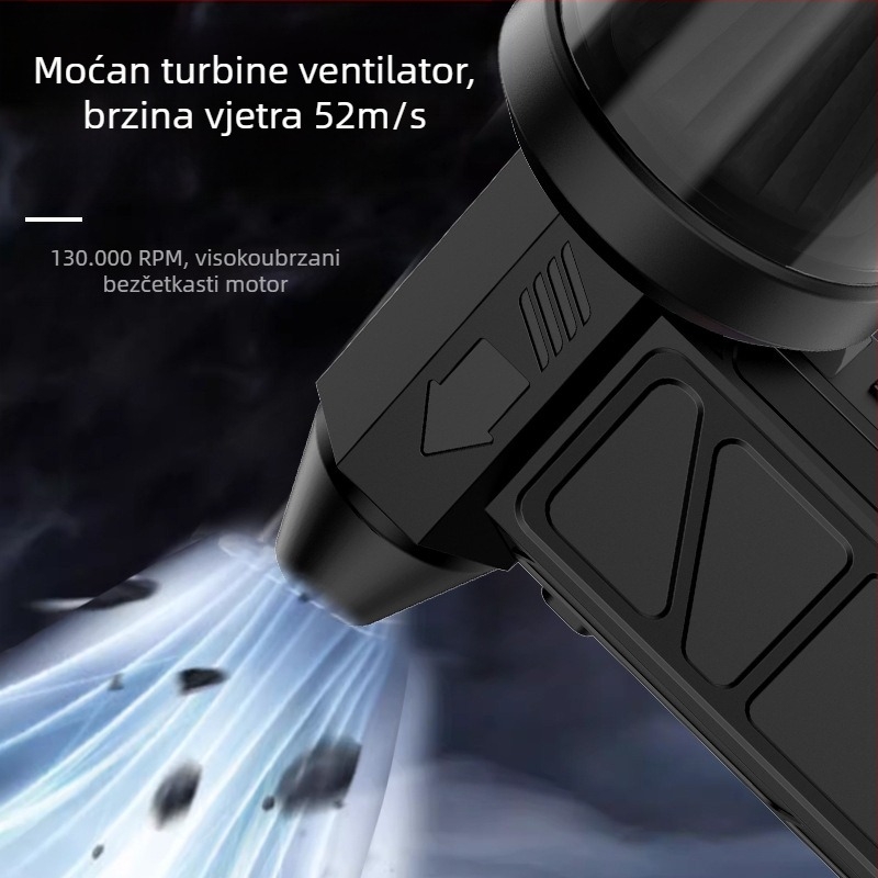 Prekogranični nasilni ventilator za puhanje i usisavanje Integrirani turbinski motor od 60 milijuna bezčetkica s punjenjem Snažan vjetar velike brzine Ručni usisavač