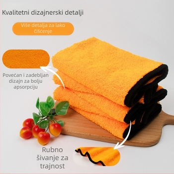 Amazon visoko i nisko vunena krpa za čišćenje kućanstva veleprodaja višenamjenska stolna krpa za čišćenje automobila zadebljana upijajuća krpa za dekontaminaciju